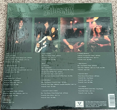 BADLANDS Voodoo Highway - Sealed EU Vinyl LP, 2023 Reissue