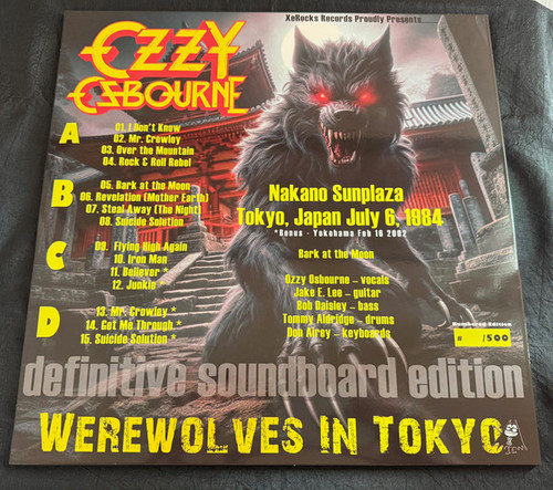 【貴重音源2枚組LP】Ozzy Osbourne/Cry Wolf OZZY OSBOURNE / CRY WOLF STOCKHOLM 1983 (1CD) – Music Lover