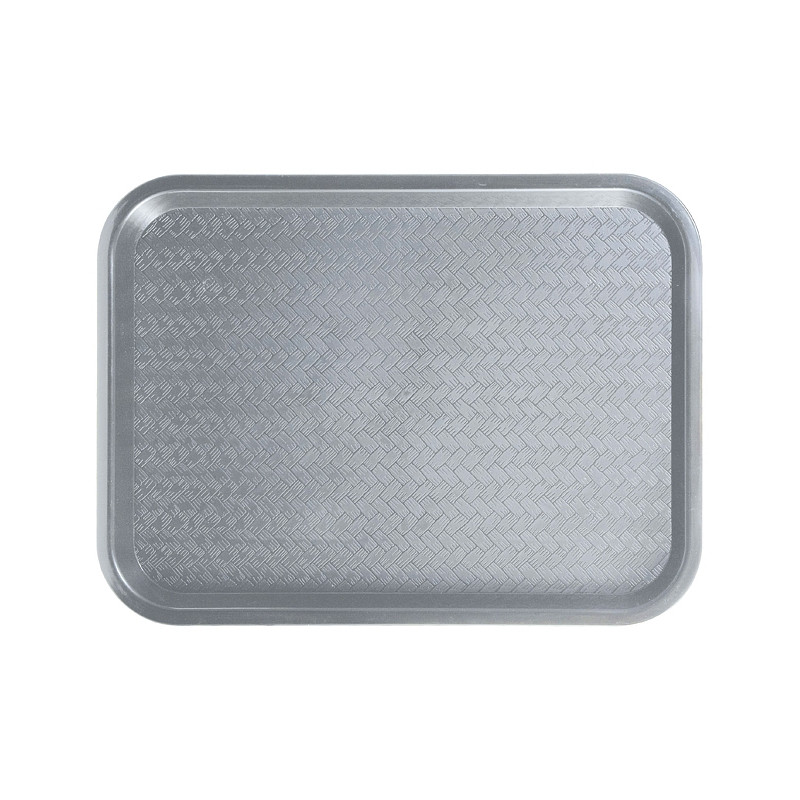 Winco FFT1216E 12" x 16" Gray Plastic Fast Food Tray MaxChef
