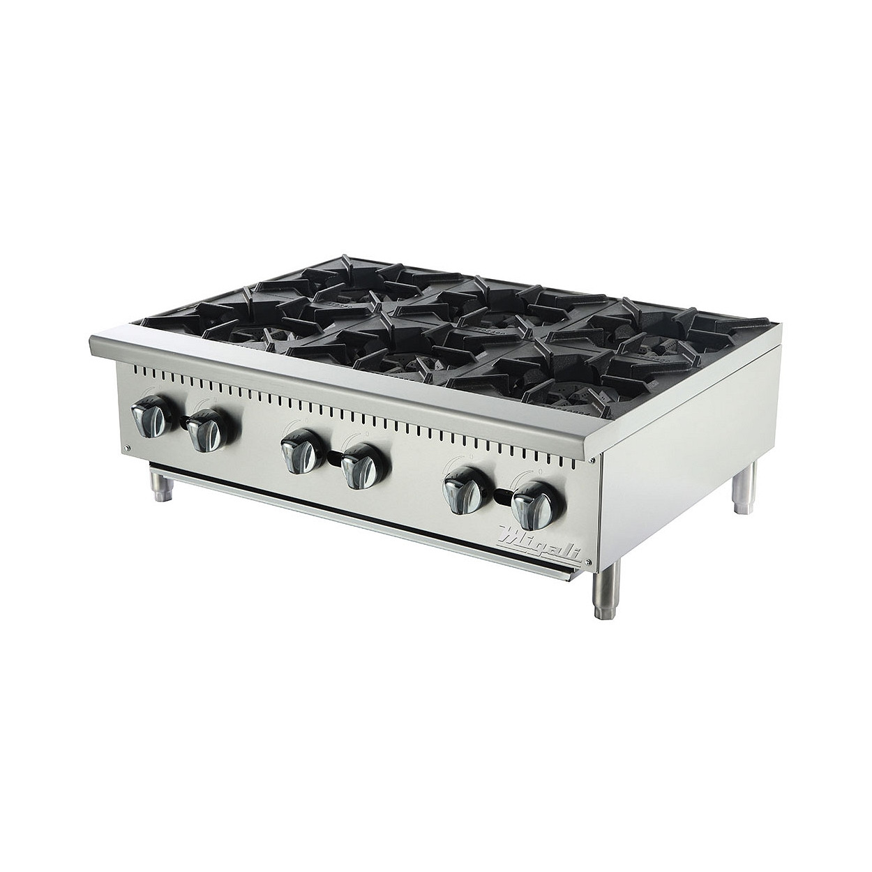 Migali CHP636 36" Hot Plate 6 Burner, 140K BTU MaxChef