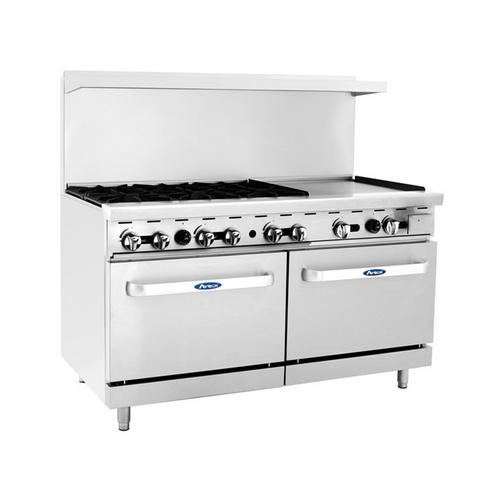 Atosa ATO-6B24G 60" Gas Range with 24" Griddle