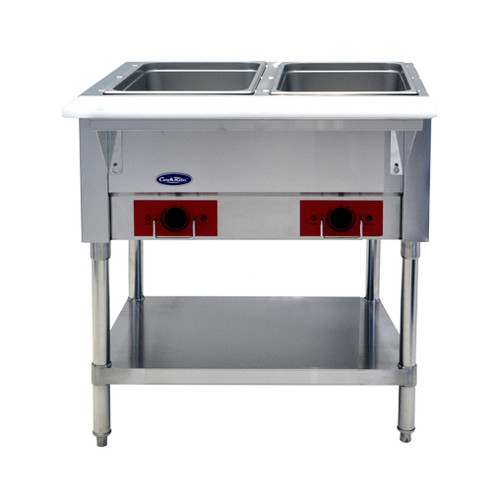 Atosa CSTEA-2 Electric Steam Table, 2 Pan, Open Well Atosa CSTEA-2 Electric Steam Table, 2 Pan, Open Well