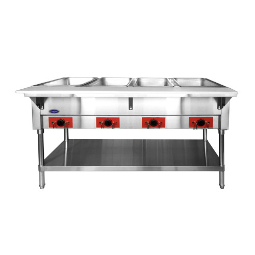 Atosa CSTEA-4 Electric Steam Table, 4 Pan, Open Well Atosa CSTEA-4 Electric Steam Table, 4 Pan, Open Well