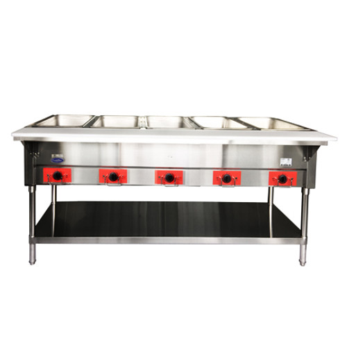 Atosa CSTEB-5 Electric Steam Table, 5 Pan, Open Well