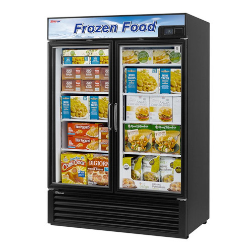 Turbo Air TGF-49FB-N Standard Series 2 Doors Swing Glass Merchandiser, Black Cabinet