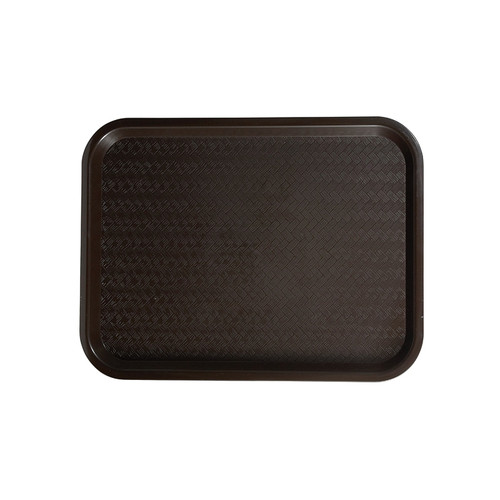 Winco FFT-1418B 14" x 18" Brown Plastic Fast Food Tray