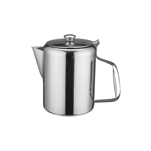 Winco W670 70 oz. Stainless Steel Short Spout Beverage Server