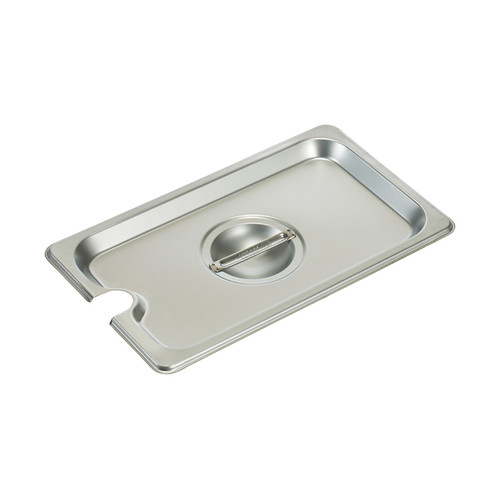 Winco SPCQ 1/4 Size Slotted Stainless Steel Steam Pan Cover