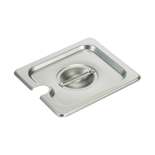 Winco SPCS 1/6 Size Slotted Stainless Steel Steam Pan Cover