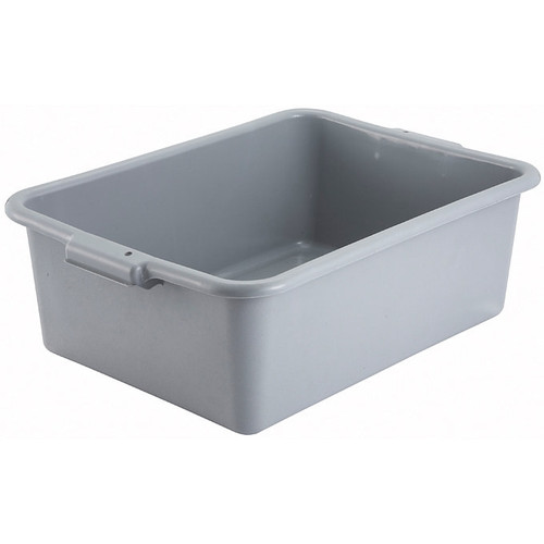 Winco PL-7G Dish Box, 21-1/2" x 15" x 7", Grey, 1-Compartment