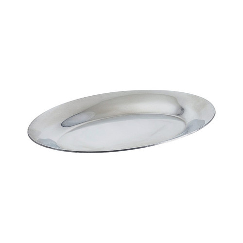 Winco APL-11 11" Oval Aluminum Sizzle Platter