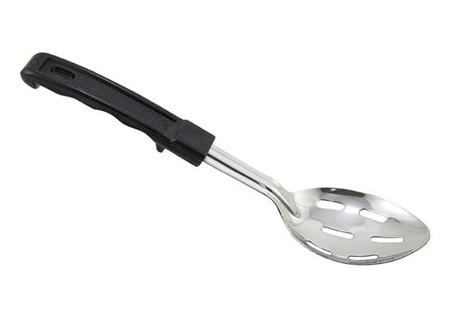Winco BHSP-11 Basting Spoon, 11", slotted, stop hook, Bakelite handle