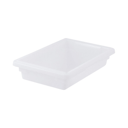 Winco PFHW-3 Half Size 3" White Polypropylene Food Storage Box