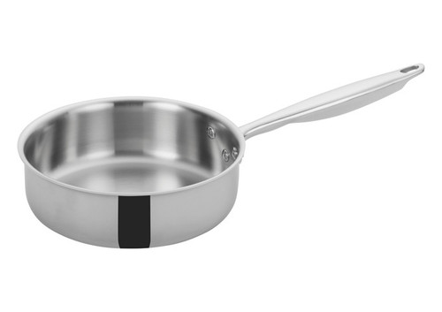 Winco TGET-2 Tri-Gen, Stainless Steel Saute Pan, 2 Quart, with Cover