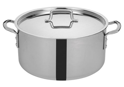 Winco TGSP-20 Tri-Gen, Stock Pot, 20 Quart, with Cover, Stainless