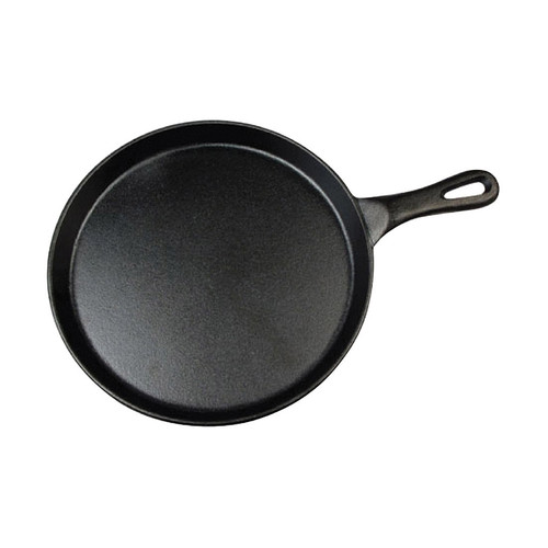 Winco IGL-10 10" Grill Pan, Cast Iron, Black Coating