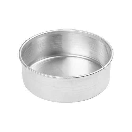 Winco ACP-083 Layer Cake Pan, Aluminum - 8" Dia x 3" H