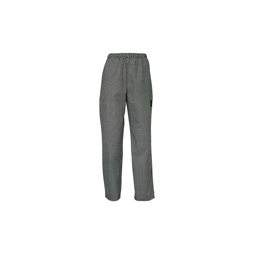 Winco UNF-4KM Unisex Chef Pants - Houndstooth, Medium