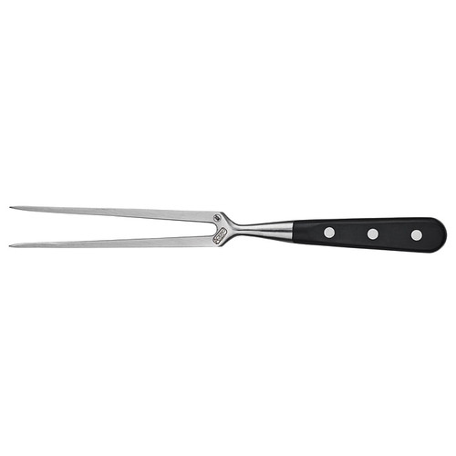 Winco KFP-71 Acero 6" Straight Cook's Fork, Triple Riveted