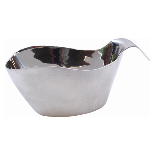 Tablecraft 9803 Gravy Boat, 3 oz., Stackable, Stainless