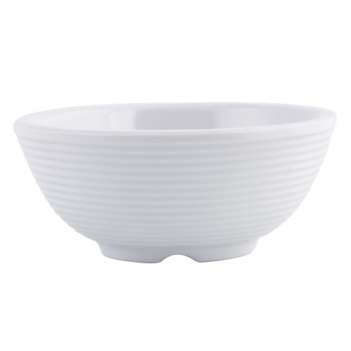 Tablecraft RAM2RW Ramekin, 2 oz., Round, Ribbed, White, Melamine