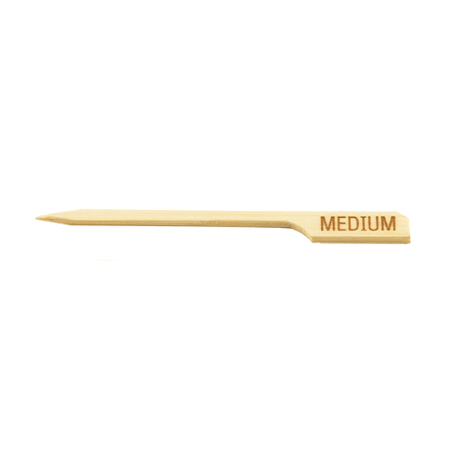 Tablecraft MEDIUM 3.5" "MEDIUM" Bamboo Paddle Pick (100 per Pack)