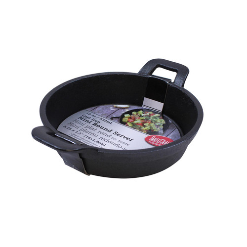 Tablecraft CW30108 Black 11 oz. Cast Iron Mini Skillet