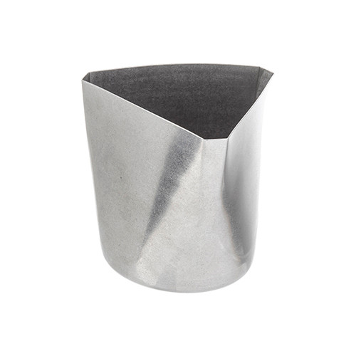 Tablecraft 10680 Square Fry Cup, 13 oz., 3-1/8"x3-1/8"x3-3/8", Stone Washed Finish