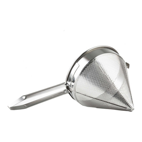 Tablecraft 1610 China Cap Strainer, 4 qt., 10" dia., Coarse, Stainless