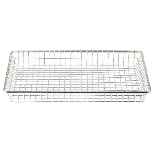 Tablecraft 10524 Stainless Steel Wire Serving Basket, 12" x 8" x 1-1/2"