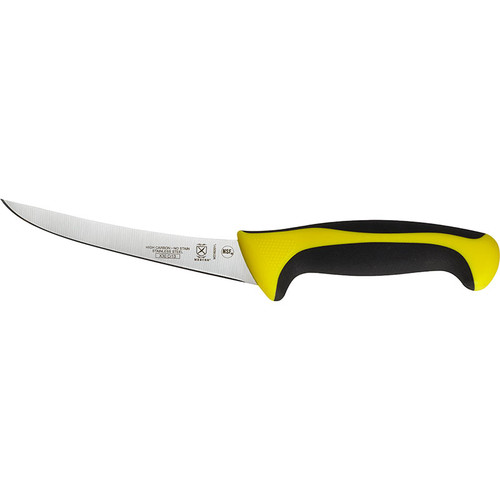 Mercer Culinary M23820YL Millennia Curved Boning Knife, 6", Yellow Handle