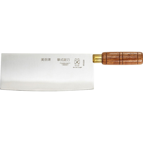 Mercer Culinary M33220 Chinese Chef's Knife Wood Handle, 8" x 3 1/4"