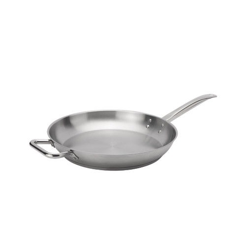 Browne 5734052 Elements Stainless Steel Fry Pan, 12.5"