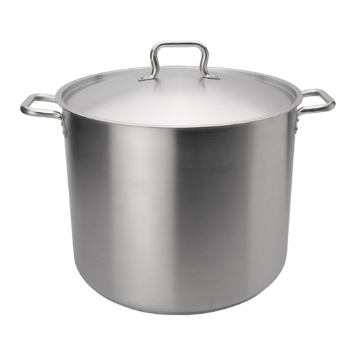 Browne 5733940 Elements Stainless Steel Stock Pot & Lid, 40 Qt.