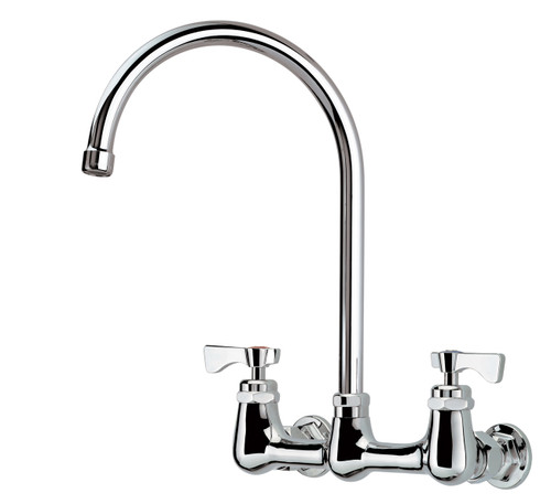 Krowne 14-802L 8" Center Wall Mount Faucet with 8-1/2" Gooseneck Spout