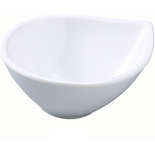 Yanco RM-708 26 oz. White Waterdrop Shape Melamine Dish