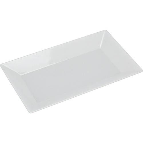 Yanco RM-214 14 x 8" White Rectangular Melamine Plate