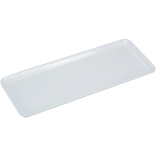 Yanco RM-4408 15 1/2" x 6" White Rectangular Melamine Plate