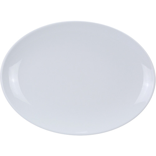 Yanco CO-208 8" x 5 1/2" White Rectangular Melamine Platter