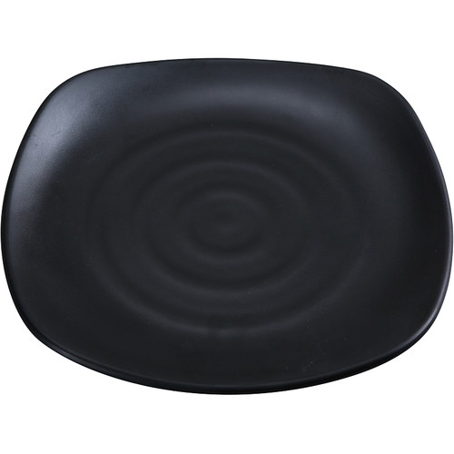 Yanco BP-1112 Black Pearl 12" Square Melamine Plate