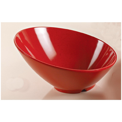 Yanco ME-308 16 oz. Red Melamine Sheer Bowl