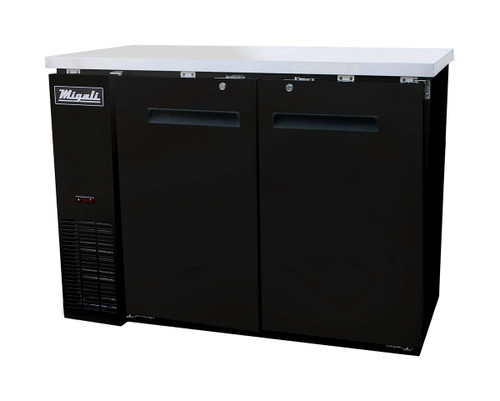 Migali C-BB48 48" Solid Door Back Bar Refrigerator