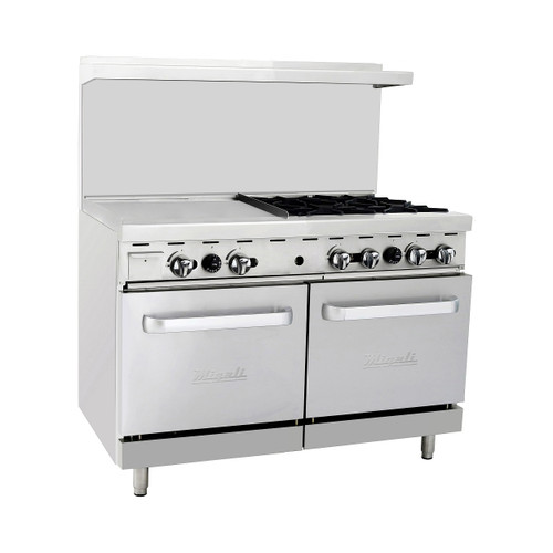 Migali C-RO4-24GL 48" Range With Griddle - 188,000 BTU, Gas (C-RO4-24GL)