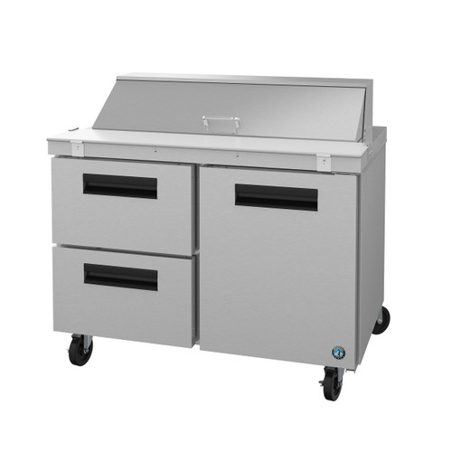 Hoshizaki SR48A-12D2 48" Two Section Sandwich Prep Table, Drawer/Door Combo