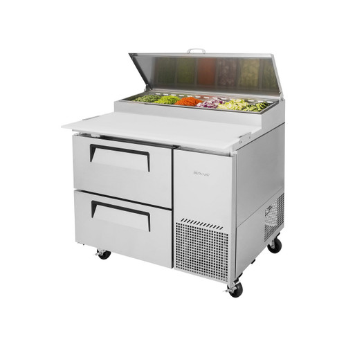 Turbo Air TPR-44SD-D2-N Super Deluxe Pizza Prep Table - 2 Drawers