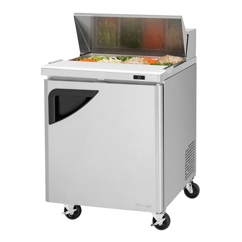 Turbo Air TST-28SD-N Super Deluxe Sandwich/Salad Prep Table - 1 Solid Door