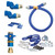 Dormont 1650KITCF2S60PS Safety Quik 60" Gas Conector Kit with Two Swivels, Restraining Cable and Safety-Set - 1/2" Diameter