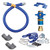 Dormont 1650KITCF48PS Safety Quik 48" Gas Connector Kit with Two Elbows, Restraining Cable and Safety-Set - 1/2" Diameter