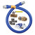 Dormont 1675KITBS48 Standard Snap 48" Gas Connector Kit with Swivel MAX, Elbow, and Restraining Cable - 3/4" Diameter