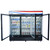 Atosa MCF8724GR Swing Glass Door Merchandiser Refrigerator, (3) Doors, Black Exterior [Front, doors opened]